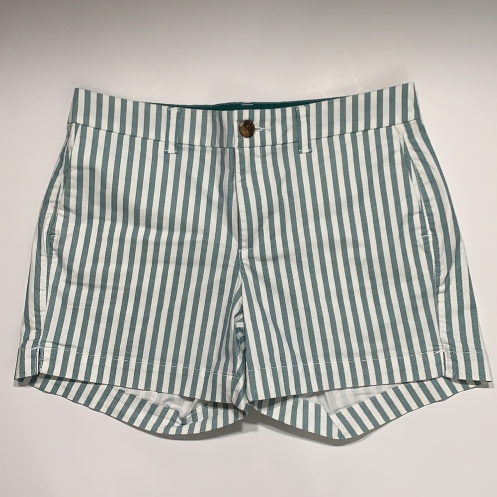 Old Navy Green Striped 5” Everyday Short 4